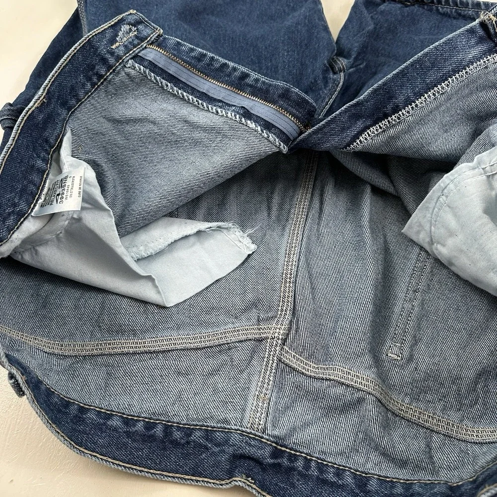 Y2K Dickies Relaxed‎ Carpenter Denim Shorts Men Actual 39 x 11 Blue Jean Jorts